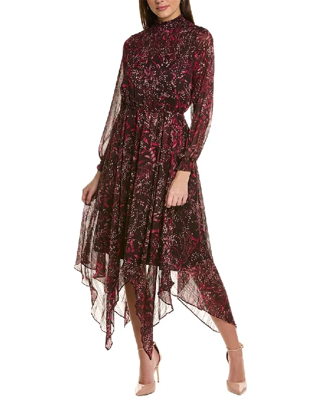 Trendy Boho Midi Dresses-Nanette Nanette Lepore Yin Shadow Midi Dress