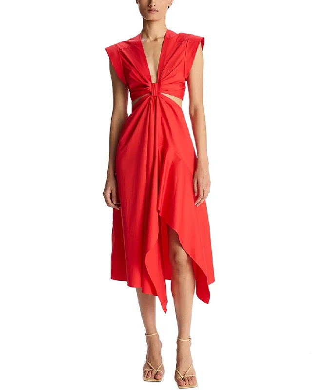 Strapless Beach Midi Dresses-A.L.C. Alessia Midi Dress