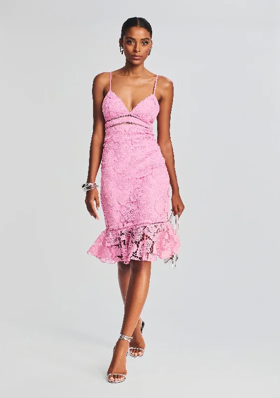 Sexy Formal Midi Dresses-Eliza Lace Midi Dress