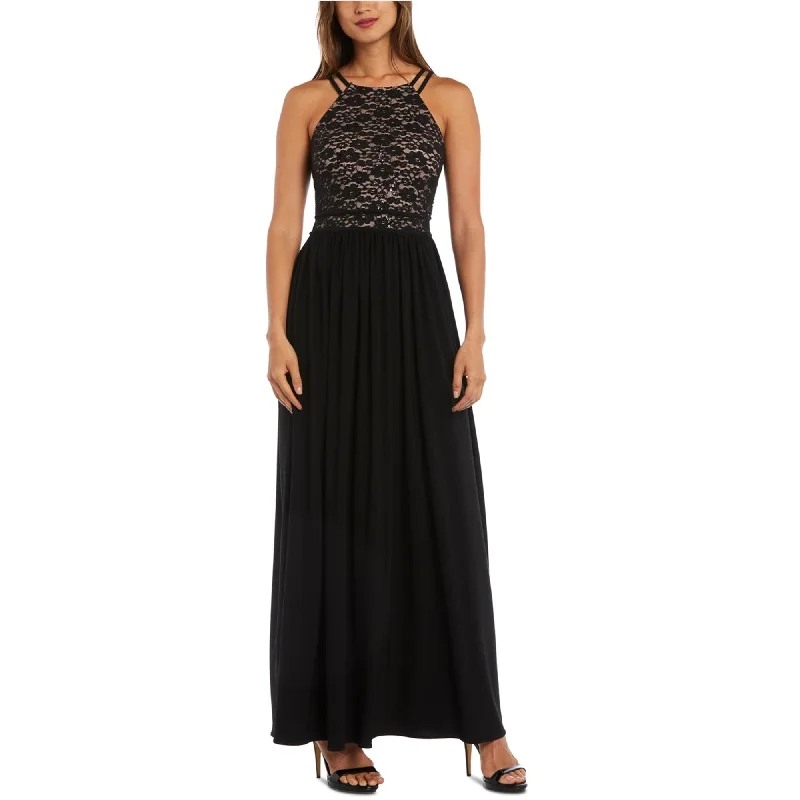 Short Formal Evening Dress-Nightway Womens Lace-Top A-Line Gown Dress