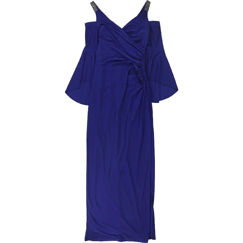 Blue Velvet Evening Dress-Ralph Lauren Womens Tiffin Gown Dress, Blue, 2