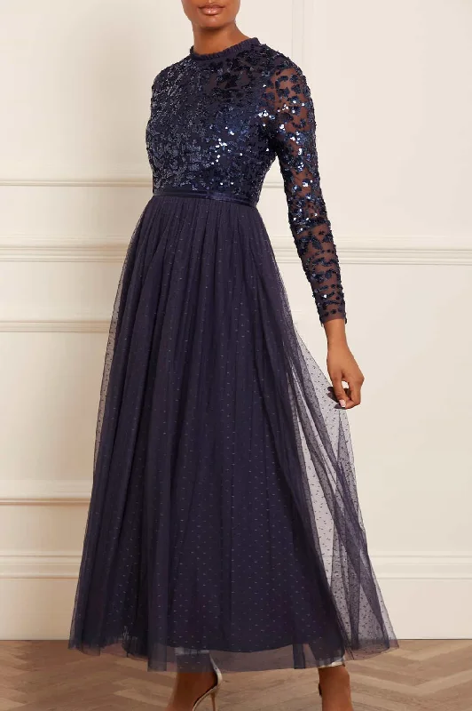 Prom Plaid Evening Dress-Tempest Bodice Ankle Gown