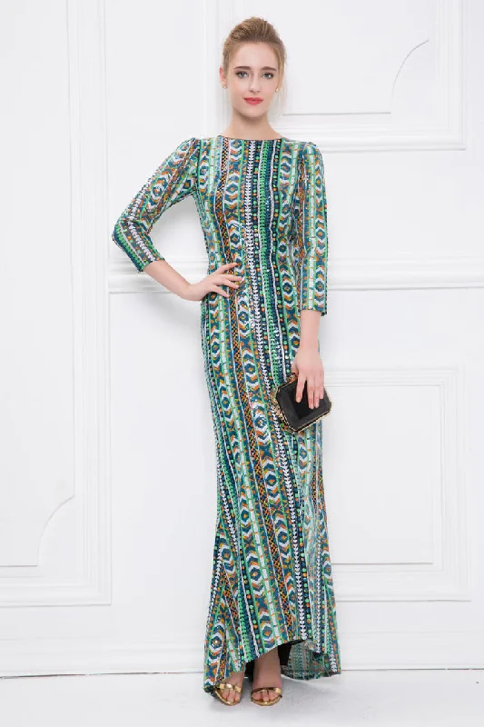 Party Silk Maxi Dresses-Audry Backless High-low Long Dress