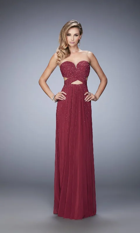 Trendy Party Maxi Dresses-Long Formal La Femme Dress 22230