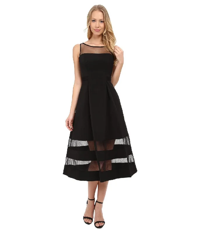 Aidan Mattox - Bateau Neck Ottoman Dress 54466240