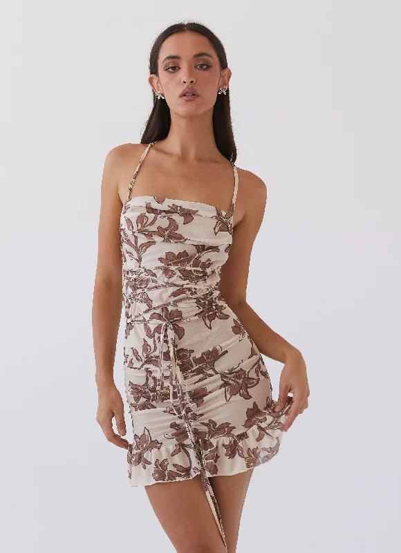 Halter Club Mini Dresses-Sweet Intentions Mini Dress - Hazel Bloom